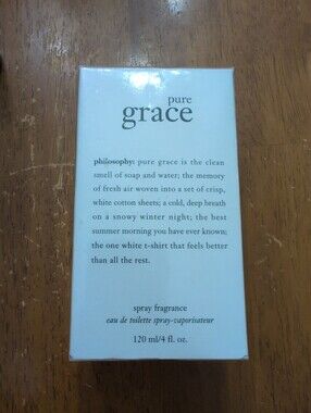 Philosophy Pure Grace 4oz  Women's Eau de Toilette Spray  NIB Sealed From Qvc